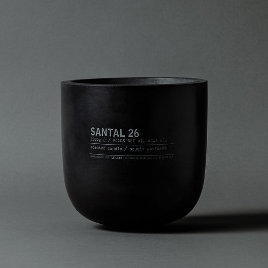 Le Labo Fragrances SANTAL 26 | large black concrete candle