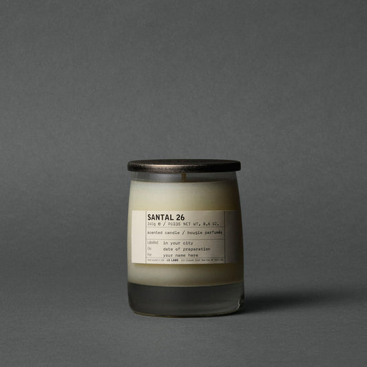 Le Labo Fragrances SANTAL 26 & CANDLE LID SET | classic candle & candle lid