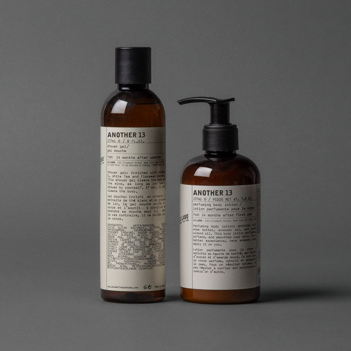 Le Labo Fragrances ANOTHER 13 BODY CARE SET | perfuming body lotion & shower gel