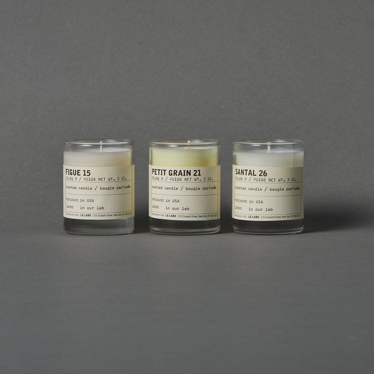 Le Labo Fragrances CANDLE DISCOVERY SET | glass votives