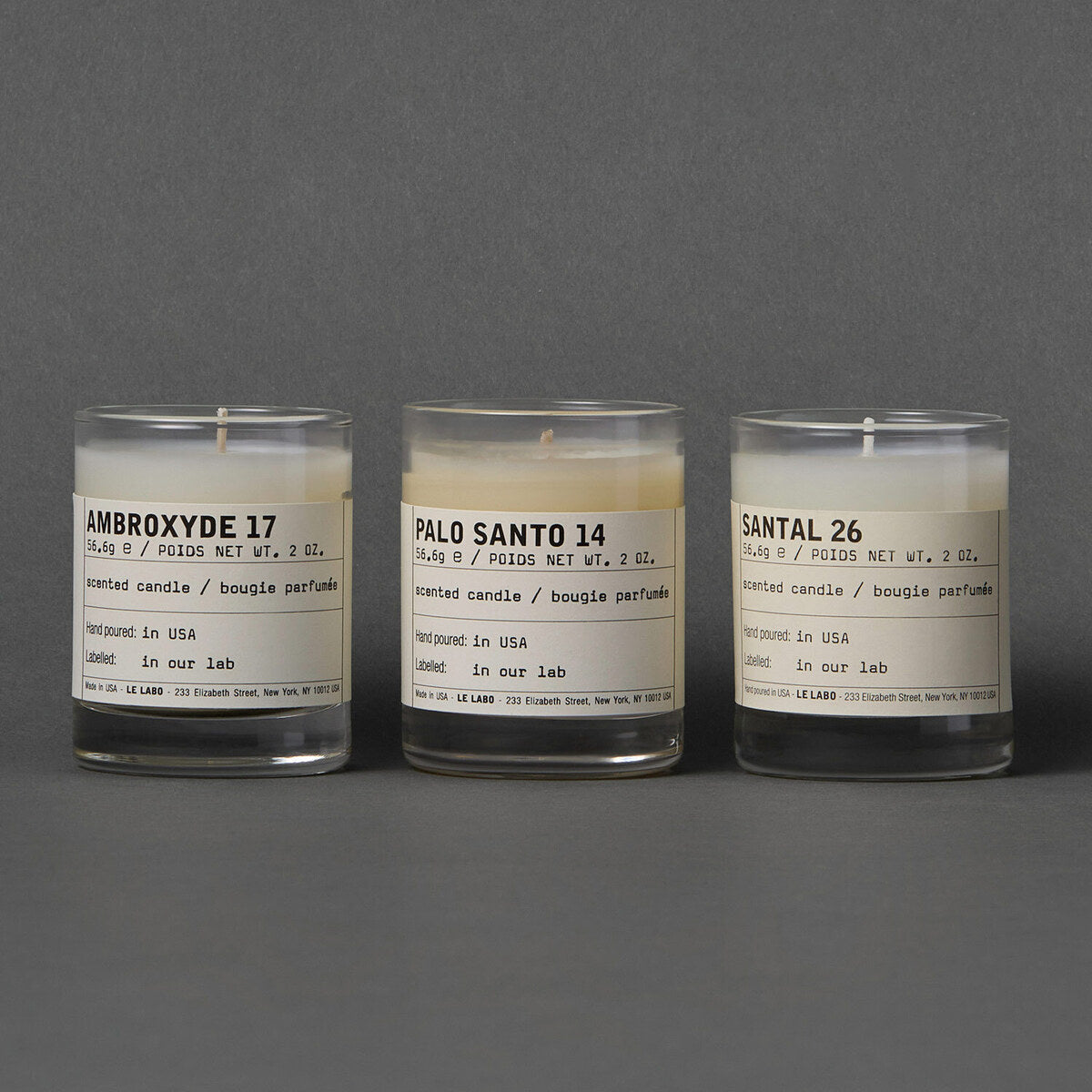 Le Labo Fragrances CANDLE DISCOVERY SET | glass votives