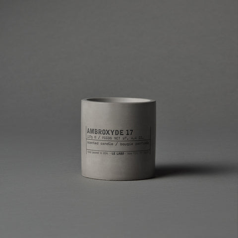 Le Labo Fragrances AMBROXYDE 17 | medium concrete candle