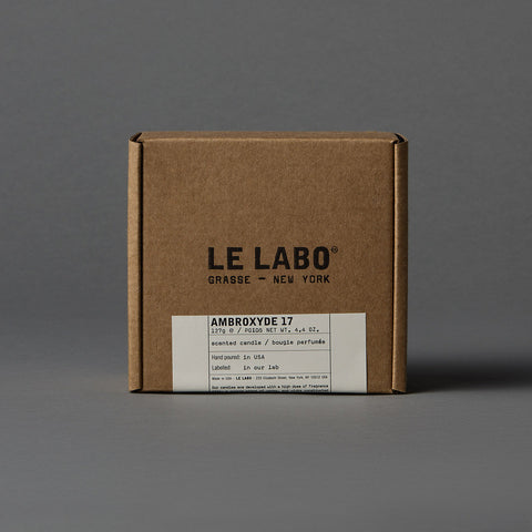 Le Labo Fragrances AMBROXYDE 17 | medium concrete candle