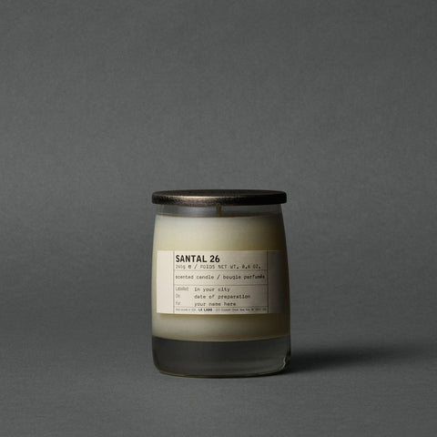 Le Labo Fragrances SANTAL 26 & CANDLE LID SET | classic candle & candle lid