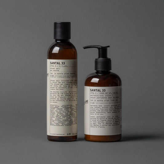 Le Labo Fragrances SANTAL 33 BODY CARE SET | perfuming body lotion & shower gel