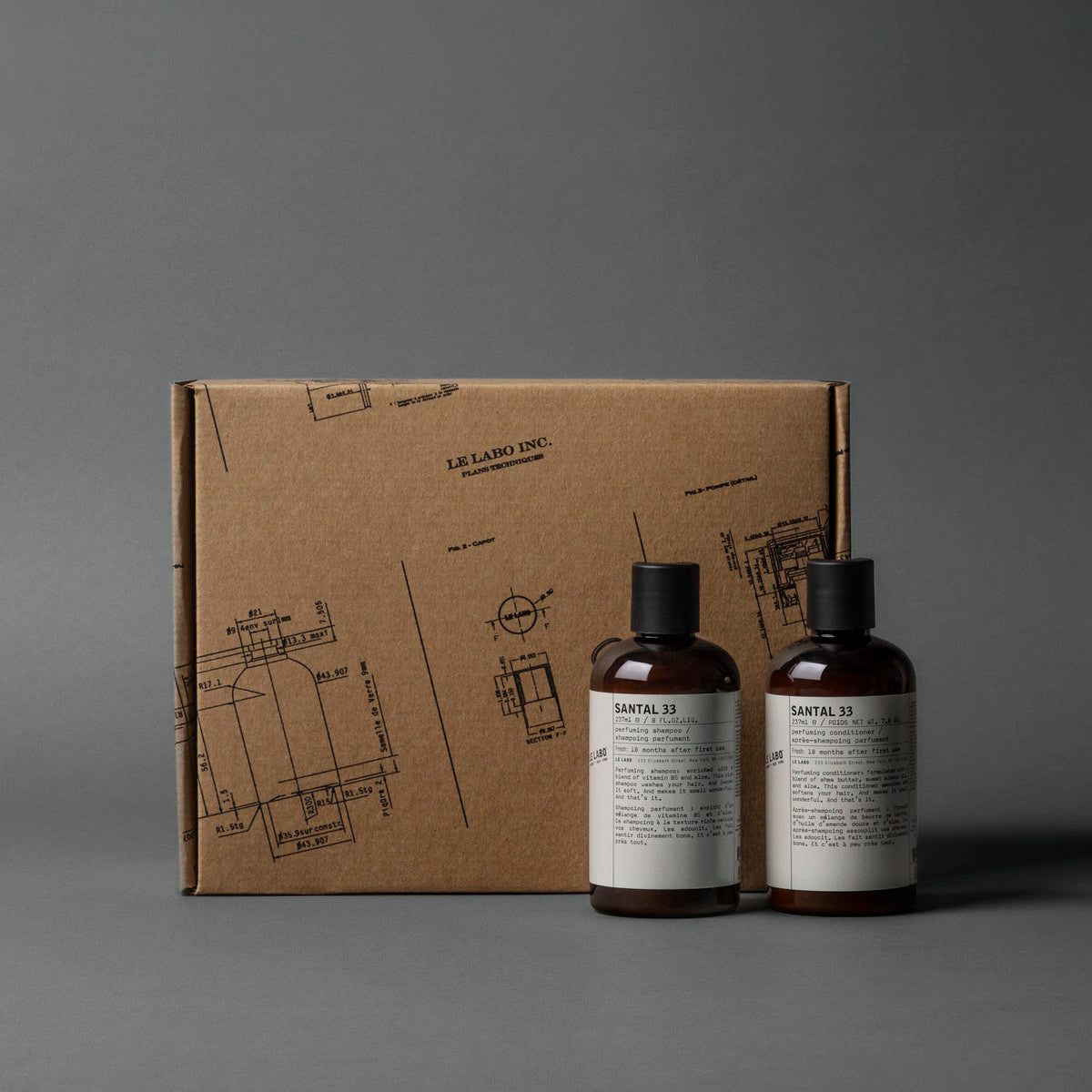 Le Labo Fragrances SANTAL 33 HAIR CARE GIFT SET | perfuming shampoo & conditioner