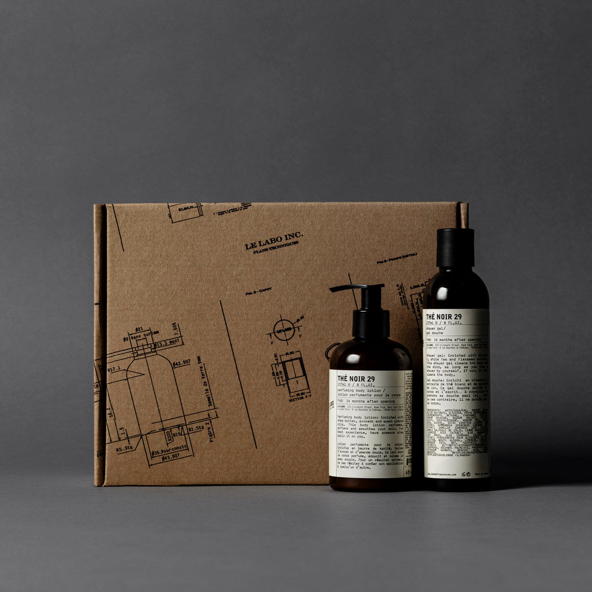 Le Labo Fragrances THÉ NOIR 29 BODY CARE GIFT SET | perfuming body lotion & shower gel